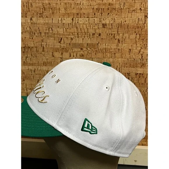New Era Boston Celtics exclusive NBA‎ White Green 9FORTY Adjustable Hat Cap